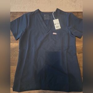 Figs Catarina Scrub Top Dark Harbor XS NWT